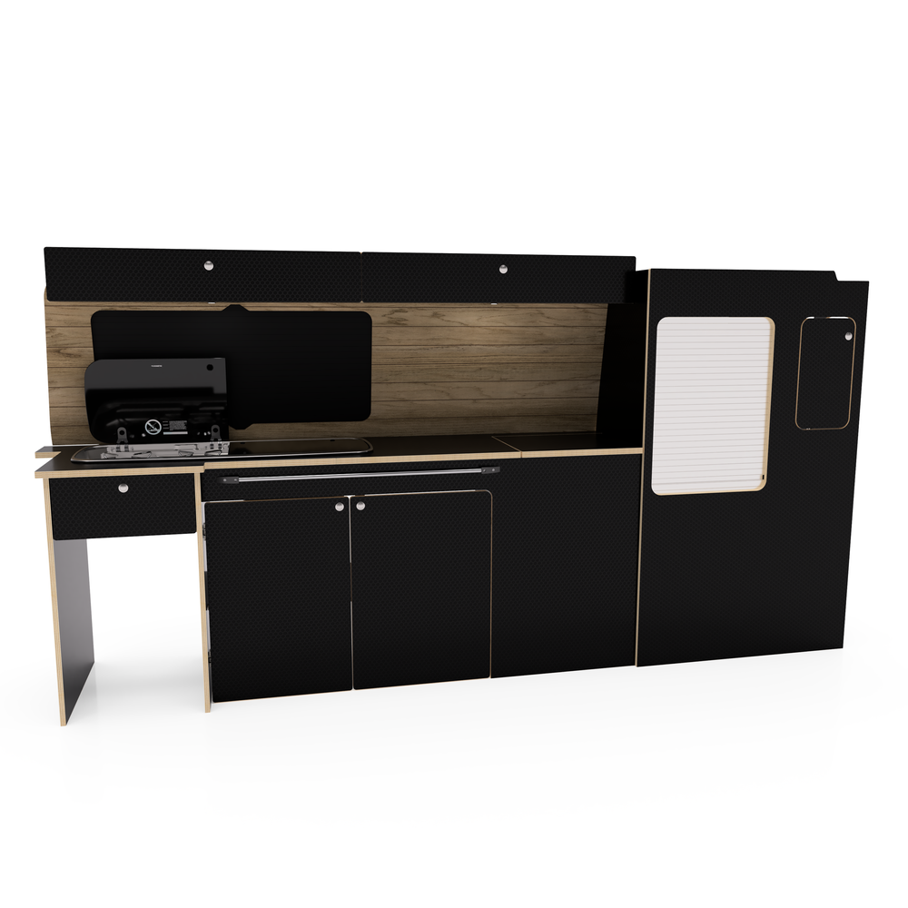 Square Backed Buffalo Universal Campervan Kitchen Interior Unit